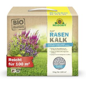 Neudorff Dünger Azet RasenKalk, Sofortwirkung, 5 kg für 100m²