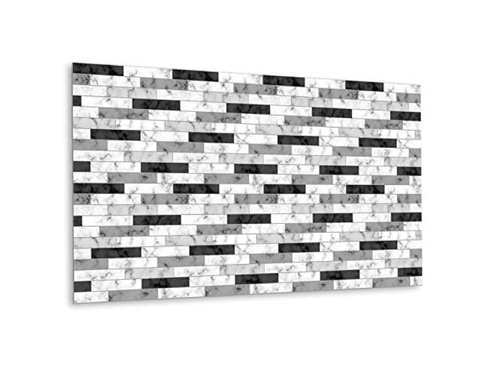 Decormat Selbstklebende Vinyl Spritzschutz 100x50cm Deko Aufkleber PVC zum Badezimmer Selbstklebende Tapete Wandaufkleber für die Küche Bodenbeläge - Marmorfliesen