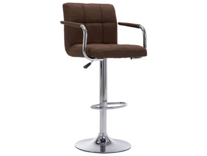 UNIQUE*NEW Tabouret de bar design intemporel - CHIC Chaise de bar Marron Tissu - 50671