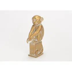 Affe Presse Papier Gold - Amadeus Harz 9.5x4.5 cm