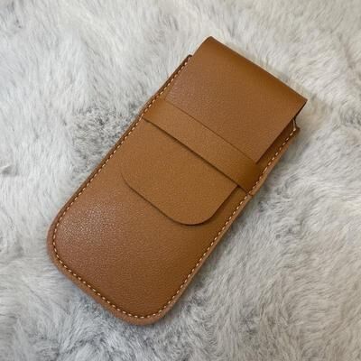 Everyday Crate Leather Watch Travel Case Portable Scratch Resistant Watch Storage Pouch For Mechanical Watches brown