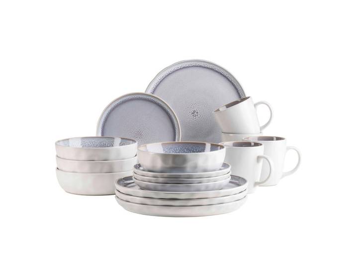 Mäser Kombiservice Elea, Flieder, Keramik, 16-teilig, 440 ml, Essen & Trinken, Geschirr, Geschirr-Sets, Kombiservice