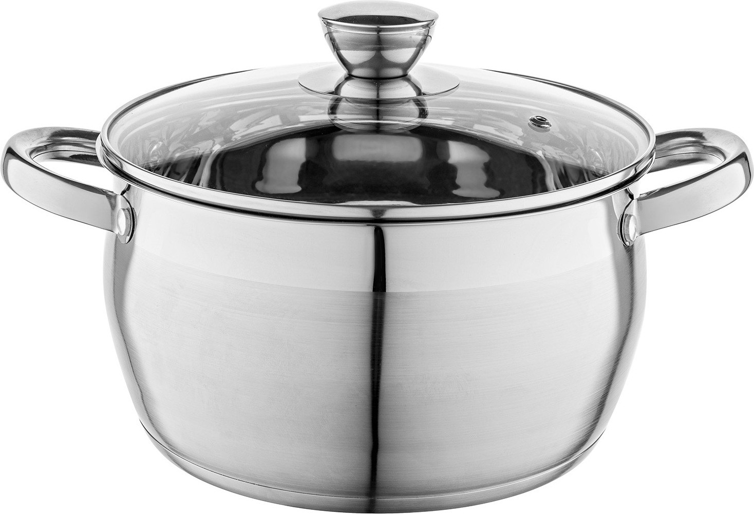 Florina Oliver RVS kookpan met deksel voor inductie, 5 liter