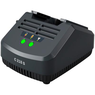 Akku-Ladestation STIGA GARDEN "C 215 S", schwarz, B:11,5cm H:10,3cm T:18cm, Kunststoff, Ladegeräte, für Akkus aus der STIGA 100 und ALPINA 20 Volt Serie