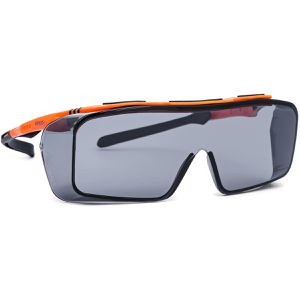 Infield Schutzbrille Ontor, getönt, Überbrille, schwarz-orange, für Brillenträger