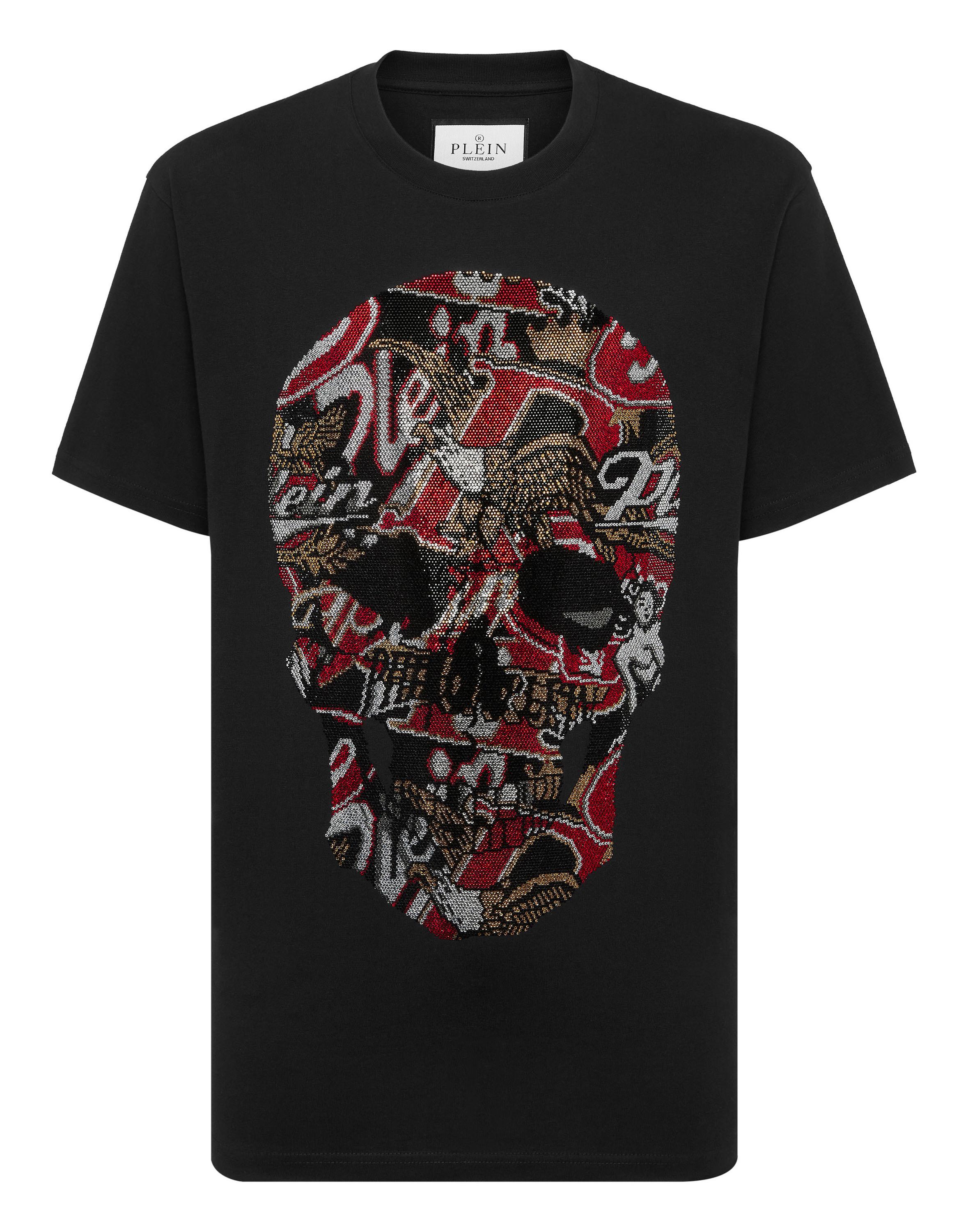 Round Neck T-Shirt Skull Stones