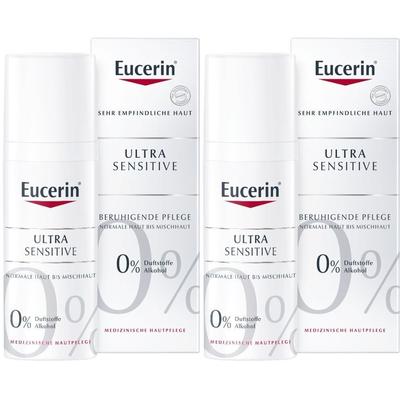 Eucerin UltraSensitive Beruhigende Pflege für Normale Haut bis Mischhaut x2 2x50 ml Creme