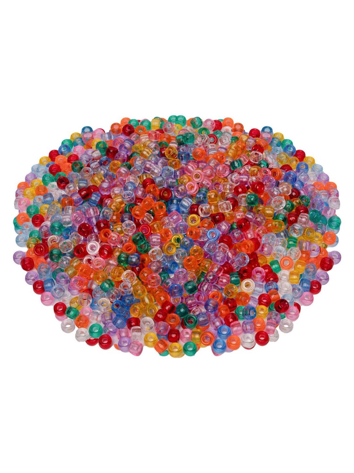 Colorations - Pony Beads Transparent 6x9 mm 1000 pcs.