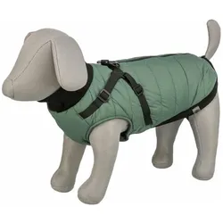 Trixie Pontis coat with harness, S: 33 cm, sage (S, Hundemantel), Hundemantel