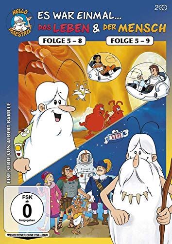 Albert Barillé - Es war einmal … Das Leben (Folge 5-8) & Der Mensch (Folge 5-9) [2 DVDs] - Preis vom 11.10.2026 23:13:37 h