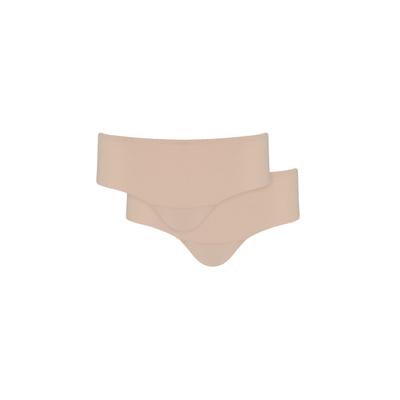 Slip MAGIC BODYFASHION "Dream Invisibles", Damen, Gr. XXL, Microfaser, cappuccino, Microfaser, Obermaterial: 83% Polyamid, 17% Elasthan, körpernah, Unterhosen Slip, Nahtloses Finish mit lasergeschnittenen Kanten