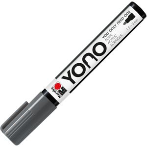 Marabu Acrylstifte 12400103079 YONO Marker, dunkelgrau, Rundspitze 1,5-3mm