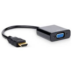 Akyga AK-AD-42 VGA Adapter [1x VGA-Buchse - 1x HDMI-Stecker] vergoldete Steckkontakte 15 cm