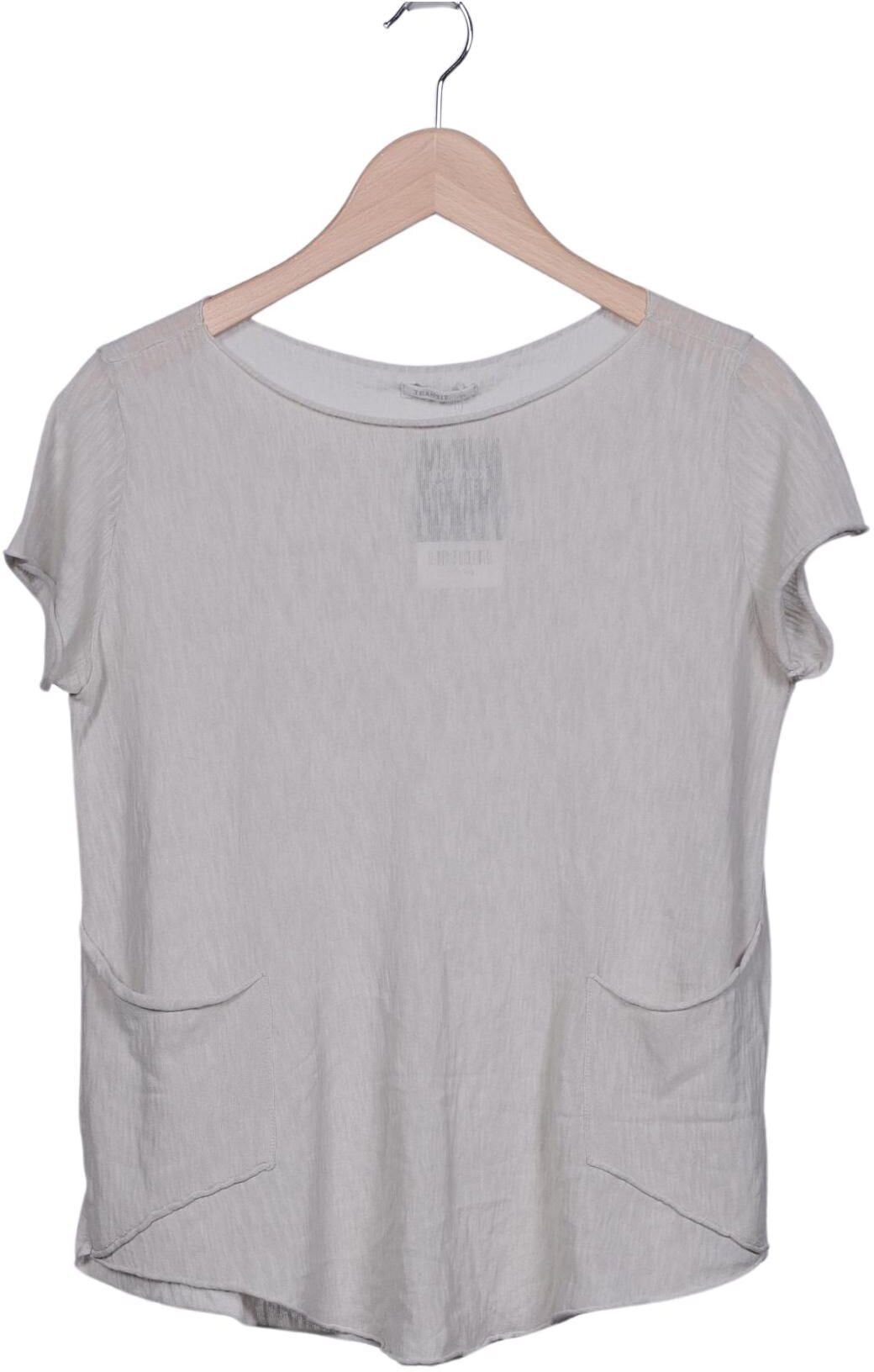 Transit PAR Such Damen T-Shirt, Grau, Gr. L, Synthetik / Baumwolle - Second Hand