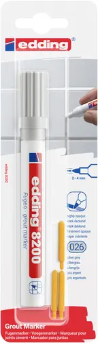 Edding 8200 4-8200-1-4026 Fugenmarker Silber-Grau 2 mm, 4mm
