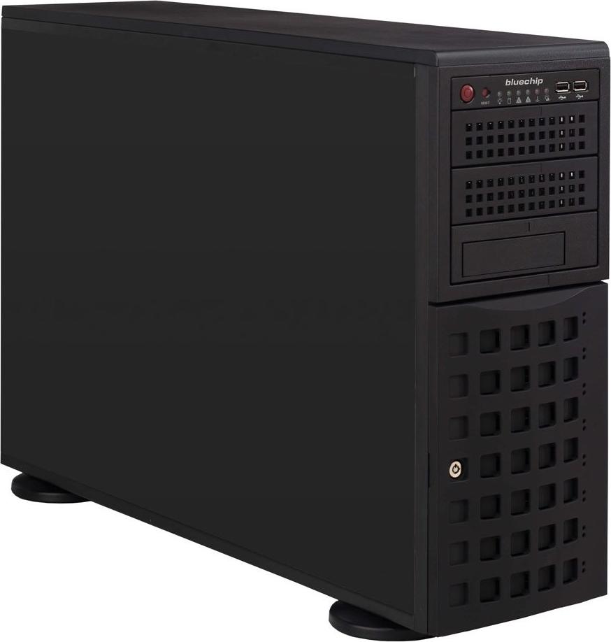 bluechip SERVERline T40328s *Proxmox VE* Tower, AMD EPYC 9124 Prozessor / bis zu 3.70 GHz, 32 GB DDR5, 2 x 960 GB SSD, 2 x 10 Gigabit Ethernet, Proxmox VE, 3 GHz, 9124, 32 GB, DDR5-SDRAM, 1,92 TB, Tower