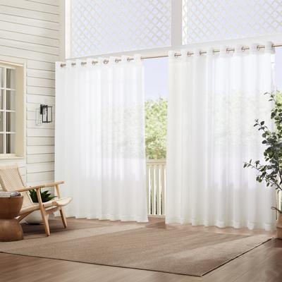 Threadmade Carmen Sheer Extra-wide Indoor/Outdoor Sheer Window Curtain