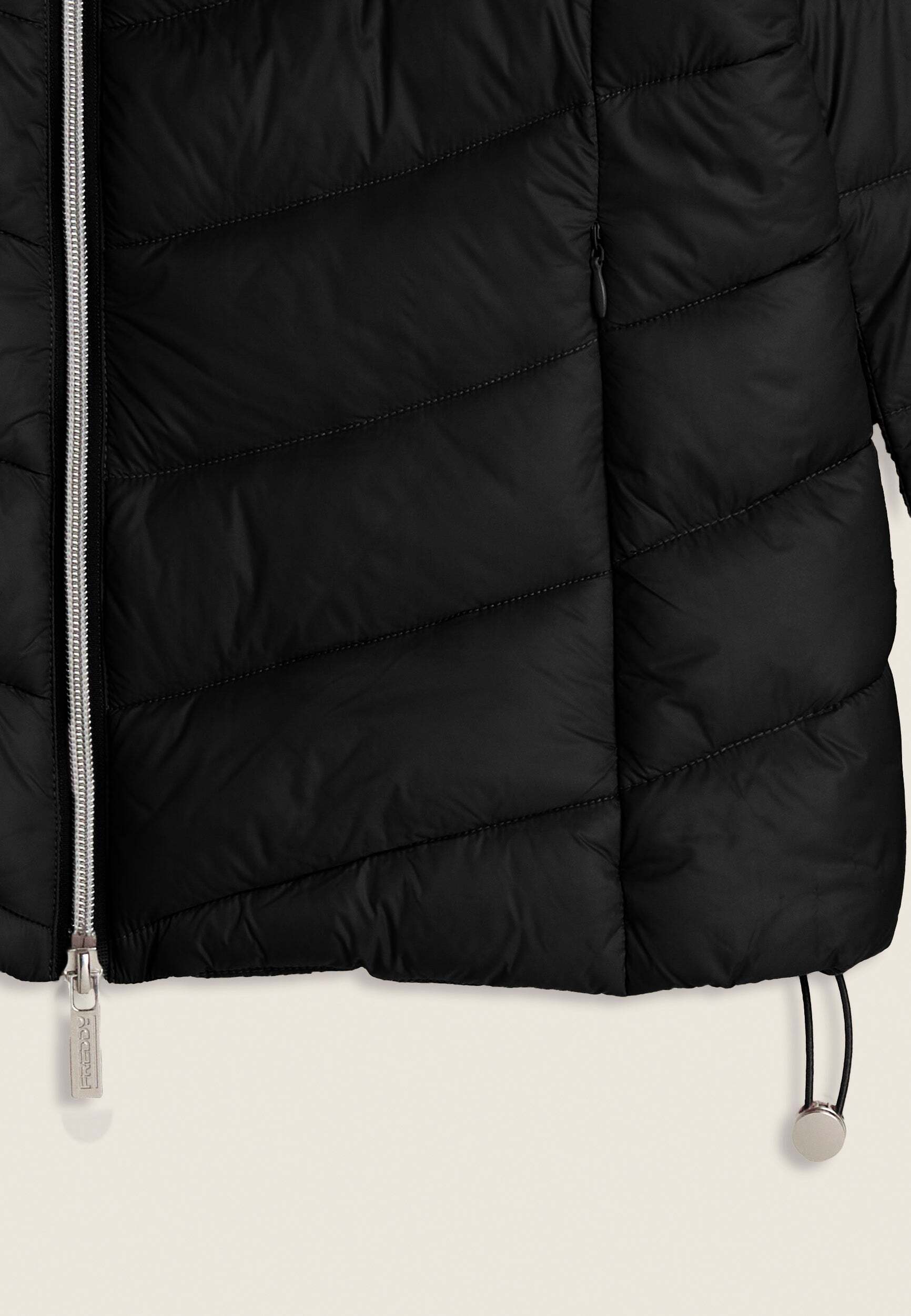 Sweatjacke FREDDY "Jacke F25WPJJ2", Damen, Gr. L, schwarz, Obermaterial: 100% Polyamid PA., Sweatjacken Sweatjacke schwarz L