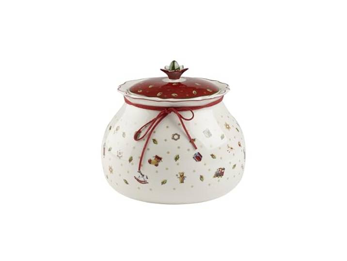 Villeroy & Boch – Toy's Delight Große Vorratsdose, Keksdose Keramik Groß, Gebäckdose Toys, Keramik Keksdose Weihnachten, Dose, Nostalgische Weihnachtsdeko, Süßigkeiten Aufbewahrung, Premium Porzellan