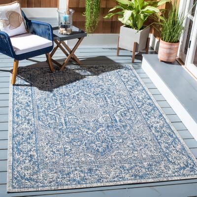 SAFAVIEH Courtyard Mari Indoor/ Outdoor Waterproof Patio Backyard Rug