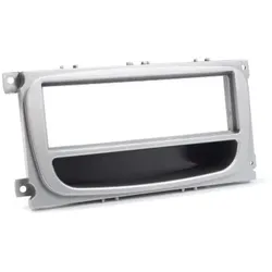  Radioblende FORD Focus Mondeo C S MAX Galaxy 1DIN mit Fach silber 