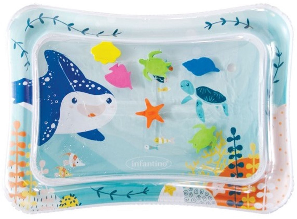 Infantino Jumbo Pat & Play Watermat met Zeethema voor Baby's, Veelkleurig