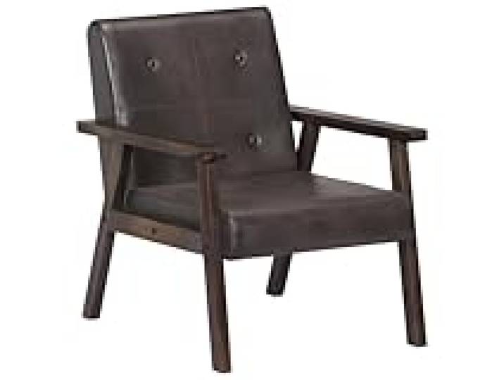 Helloshop26 Fauteuil Chaise siège Lounge Design Club Sofa Salon Gris Cuir véritable 1102174/3