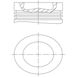 Kolben MAHLE 003 97 01 für Mercedes-Benz Vario Kipper Triebkopf