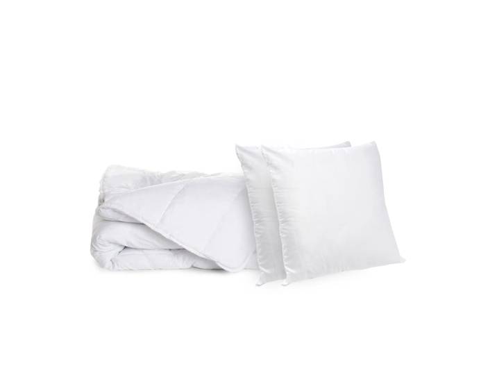 Lot anti-acariens couette légère 240x260cm + 2 oreillers 60x60cm