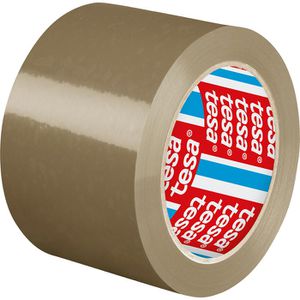 Tesa Tesa Packband 4124  pack, PVC, braun, 75 mm x 66 m, leise abrollbar