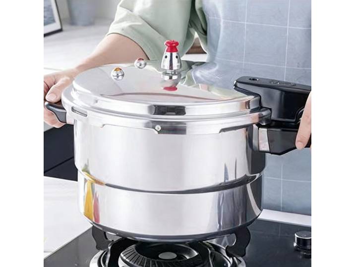 Autocuiseur en acier inoxydable 7L avec grille de cuisson vapeur, compatible cuisinière électrique et gaz, ustensiles de cuisson économes en énergie et sûrs