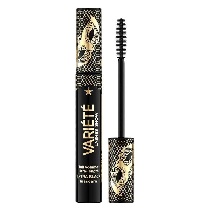 Eveline Cosmetics Variete Mascara For Eyelashes Increasing Volume And Length, Extreme Black, 10 Ml (Extreme Black) (58227152)