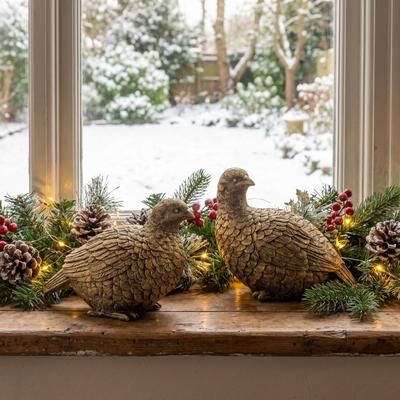 Regency International "7"" Resin Grouse Set of 2"