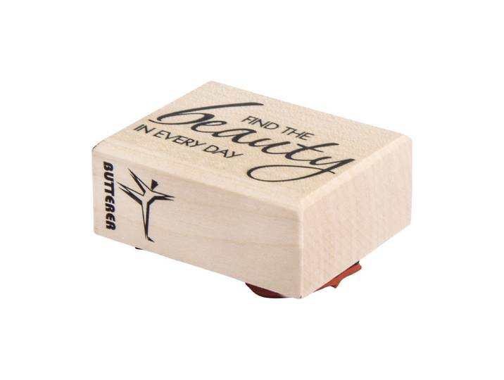 Stempel Find the beauty... , 4x5cm