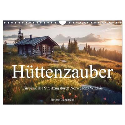 Hüttenzauber - Ein visueller Streifzug durch Norwegens Wildnis (Wandkalender 2027 DIN A4 quer), CALVENDO Monatskalender
