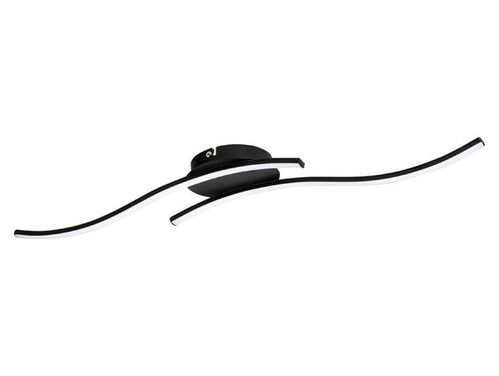LED Wand- und Deckenleuchte Onda Mattschwarz 66 × 13 cm 12 W