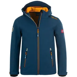 Trollkids Jungen Trollfjord Softshelljacke - 104 - mystic blue/golden yellow