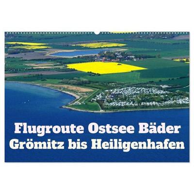 Flugroute Ostsee Bäder (Wandkalender 2026 DIN A2 quer), CALVENDO Monatskalender