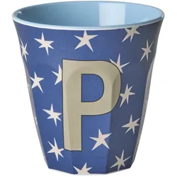 RICE Melamin Buchstabenbecher Stars, P