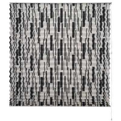 Plissee LIEDECO "Modernes XXL-Plissee, mit Bohren, Lichtschutz, verspannt" Gr. 4, schwarz (schwarz, weiß), B:140cm H:175cm, Obermaterial: 100% Polyester, Plissees, Fixmaß, mit 48 mm Falten