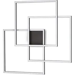 Ideal Lux LED Deckenleuchte FRAME, 35W, 3000K, 3200lm, IP20, schwarz IDEA-270678