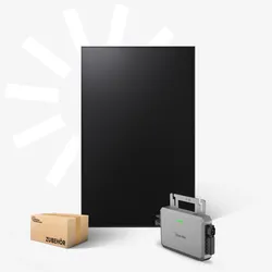 480Wp Balkonkraftwerk mit 1 SunPro BC 480 W Modulen und 800 W Wechselrichter Solaranlagen-Set Single (BC) | kleines kraftwerk