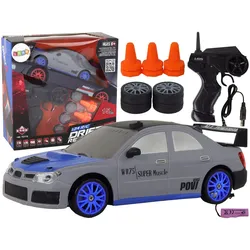 Ferngesteuerter Sportwagen R/C 1:24, graue, austauschbare Räder