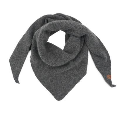Dreieckstuch MAXIMO, Damen, grau (carbon, meliert), Feinstrick, Materialmix, meliert, unifarben, Modetücher, Feinstrick, weiches Material, meliert, basic, bequem