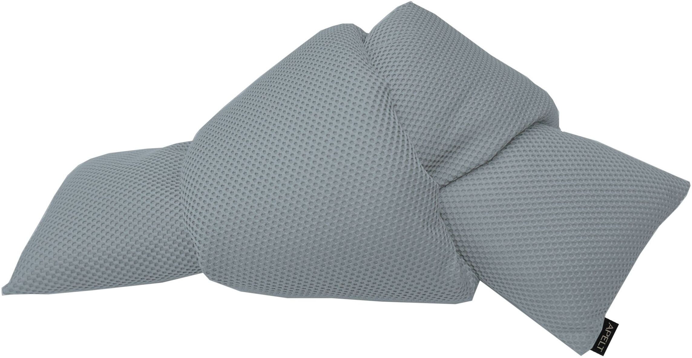 Dekokissen APELT "Miles", blau (blau, unifarben), B:31cm H:5cm L:53cm, Polyester, Dekokissen_Sitzkissen_Kissenhüllen, Dekokissen