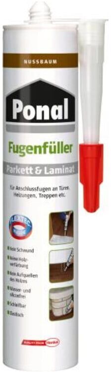 Henkel Ponal PN8RF Fugenfüller nussbaum Kartusche 280 ml, 970225)