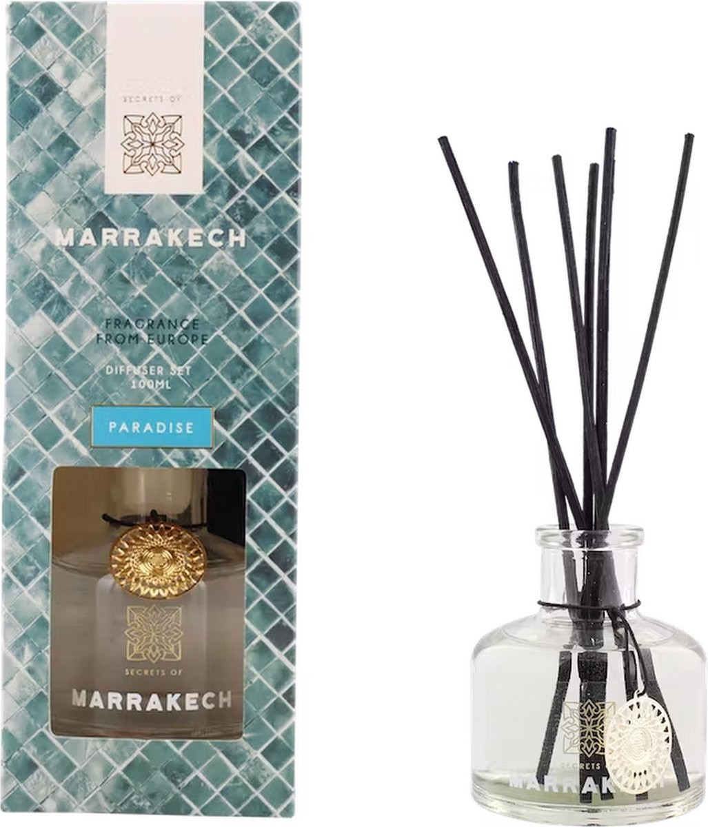 Secrets of Marrakech Luxe Diffuser Set Geurverspreider Paradise - 100 ml
