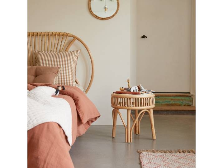Kinder-Nachttisch aus Rattan Vintage Rattan - Natur - Rattan
