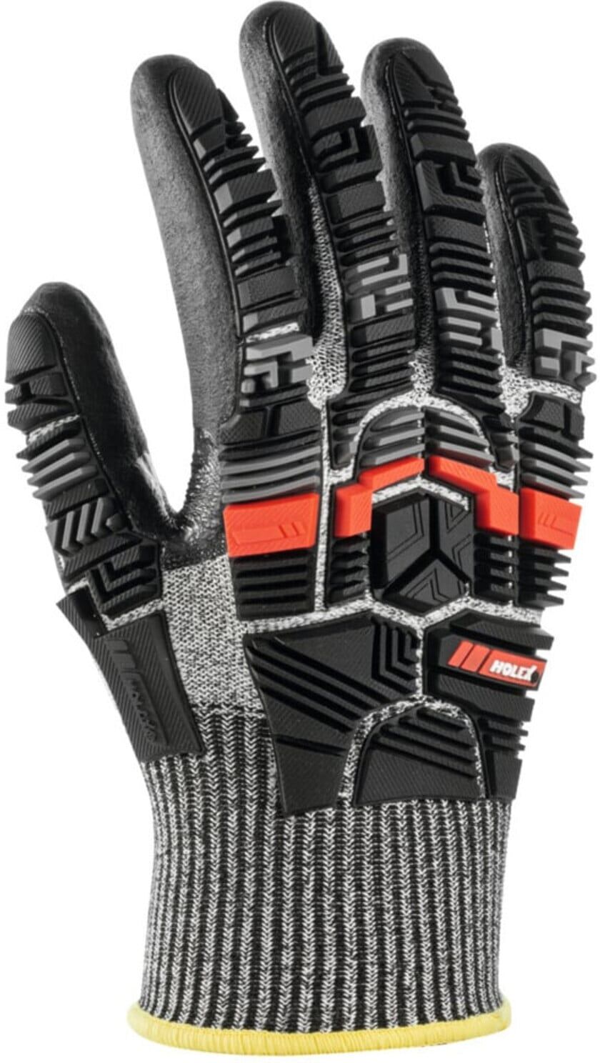 HOLEX Handschuh-Paar Cut, schwarz/grau, Schnittschutzklasse E, Größe 8, Impact (094606 8)