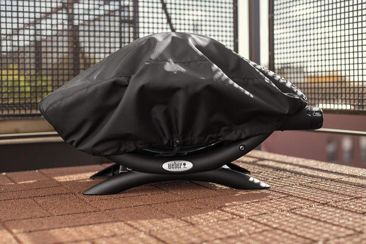 Weber Barbecuehoes Premium voor Q 100/1000 serie, Zwart
